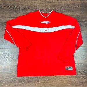 Nike Denver Bronco NFL Vintage Long Sleeve Red Shirt Size XL